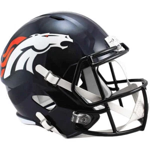 Casco de fútbol americano réplica tamaño completo velocidad retro Denver Broncos 1997-2023 - Imagen 1 de 1