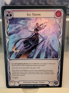 Flesh and Blood TCG 1ª Edición Tales of Aria Ice Storm RED ELE037 Lámina - Imagen 1 de 2