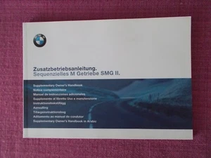 BMW M3 (2001 - 2006) SMG II SEQUENTIAL GEARBOX HANDBOOK MULTI LANGUAGE !!! - Picture 1 of 3