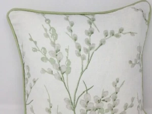 16"Laura Ashley Pussy Willow Off White Hedgerow Handmade Cushion Cover Piped Zip - Picture 1 of 11