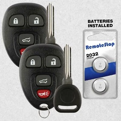 2 For 2008 2009 2010 2011 2012 2013 Buick Enclave - Keyless Car Remote Fob + Key - Image 1 of 4