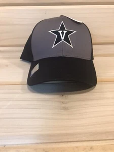 Vanderbilt Commodores Hut fesselnde Kopfbedeckung verstellbar H&L Riemen schwarz/grau - Bild 1 von 9