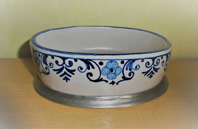 Antik Schale Schüssel  Keramik /Zinn Stempel Deko Larp Mittelalter Antiquität - Bild 1 von 4