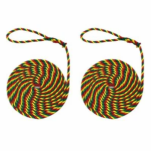2 x 16mm Jester Softline Mooring Ropes x 8m C/W 8inch Soft Eye, Warps, Boat - Picture 1 of 8