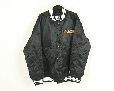 VESTE BOMBER SATIN MENS OVERWATCH LEAGUE 2XL COUPE VOLANT SILKY MA1 - Photo 1/4