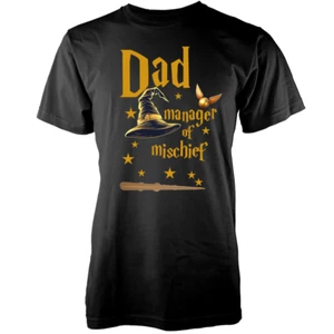 Harry Potter Dad T-Shirt – Manager of Mischief Fathers Day Gift Personalised - Picture 1 of 20
