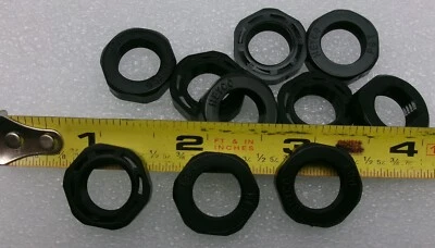 HEYCO PG-7 PORCAS DE BLOQUEIO - 10, 15 OU 25 PEÇAS - para prensa-cabos roscadas PG-7 #666F - Imagem 1 de 3