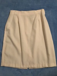 Vintage Hugo Buscati Pencil Skirt Champagne Light Peach Size 6 Womens - Picture 1 of 7