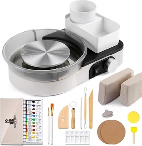 NEXPOTTERY Pottery Wheel Kit Complete Set Basin & Storage ISG-841057 - Picture 1 of 6
