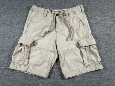 Pantalones Cortos Carga Abercrombie Fitch Para Hombre 32 x 10 Beige Preppy Ropa de Calle Pesada Foto 1 de 4