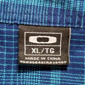 Oakley Button Up Langarm Hemd Herren XL TG royalblau - Bild 1 von 8