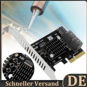 PCIe To 5-Port SATA3.0 Expansion Card Supports Cascaded Trim for Desktop PC - Afbeelding 1 van 18