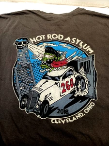 Camiseta AUTORAMA Cleveland Rocks 2 Caras Manga Corta Coches Hot Rod Asylum Talla 3XL - Imagen 1 de 4