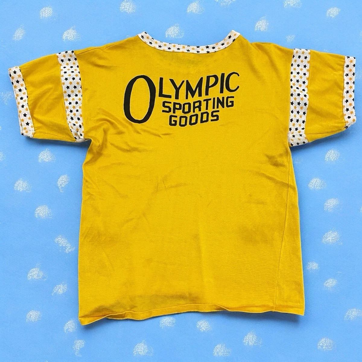 シャツ 50s powers vintage rayon football tshirt シャツ 50s powers vintage rayon football tshirt シャツ 50s powers