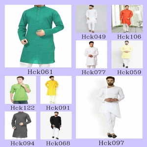 Mens Kurta with Pajama Mens Shirt Kurta Cotton Indiann Clothing Dress Men Kurta - Picture 1 of 65