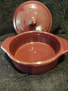 Petite Maison Brie Baker Mini Casserole Cheese Baker - Burgundy - Picture 1 of 11