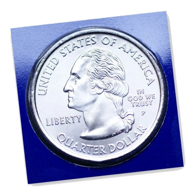 2007 P  Wyoming Quarter ~ Satin Mint Strike ~ In Mint Wrapper - Image 1 of 2