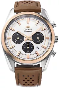 ORIENT RA-TX0306S10B, Herren Solar Quarzwerk, Armband, Saphir, 50m WR, RA-TX0306S - Bild 1 von 2