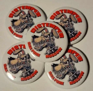 1x Distemper Ska Punk Moscow Button Ska Skapunk Reggae Skin Punk Trojan SHARP - Picture 1 of 1