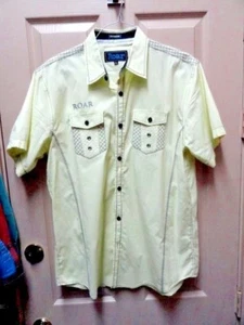 Herren Roar Signature Kurzarmhemd mit Knopfleiste Größe Large - Bild 1 von 6