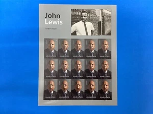 US Scott # 5801 Full Sheet Of 20 Stamps MNH, John Lewis - Picture 1 of 2