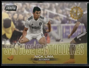 Stadium Club MLS 2018 Nick Lima #81 edición del primer día #/10 casi nuevo-como nuevo - Imagen 1 de 2