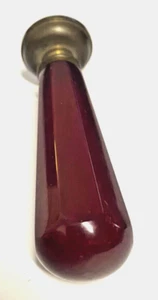USA ART DECO RED RESIN BRONZE WAX SEAL STAMPER, NO MONOGRAM (UNUSED), c1925 vg - Picture 1 of 5