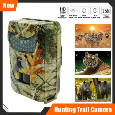 1080P HD Trail Camera 24MP Wildlife Hunting Game Camara 120°Wide Angle IP66 Cam - Image 1 of 4