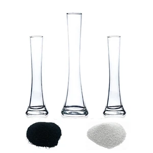 Sandzeremonie Set 32 / 26cm Vase für Hochzeit Hochzeitszeremonie Schwarz Weiß - Bild 1 von 2