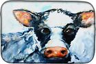 Caroline's Treasures MW1273DDM Cow Lick Black and White Cow Dish Drying Mat Abso