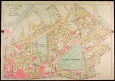 1911 SALEM MASSACHUSETTS SALEM COMMON HOWARD CEMETERY ST JOHN'S CHURCH ATLAS MAP