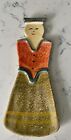 ITALICA ARA HAND PAINTED PEASANT WOMEN WALL HANGING SPOON REST