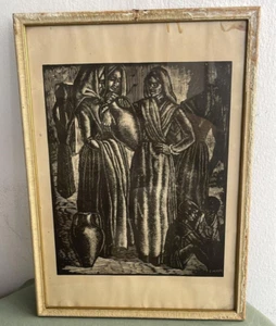 Giovanni Marras Holzschnitt Original Jahre 40 -iglesias- Remo Branca - Bild 1 von 7
