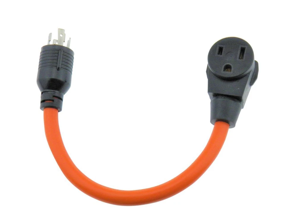 MPI Tools L14-30P to N6-50R Generator Welder Adapter 30 amp to 50 amp 3 wire 18" - Image 1 of 1