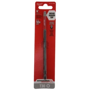 Milwaukee 48-32-4290 SHOCKWAVE Schlagkraft 6" T30 Torx Power Bit - Bild 1 von 12