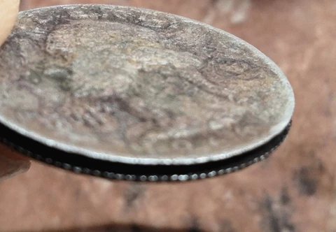 Quarter 1966 No Mint Mark "Sandwich" Error  Lamination Error Weight 4.58 Grams Cover