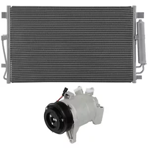 AC Condenser & AC Compressor Cooling Kit For 2009-2014 Nissan Maxima 3.5L 3498CC - Bild 1 von 14
