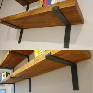 Tablero de andamios estantes rústicos estante industrial de madera maciza + soportes gratuitos - Imagen 1 de 14