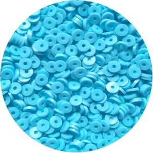 2000Pcs Light Blue Clay Beads for Bracelets Making Heishi Polymer Disc Clay Bead - Picture 1 of 6