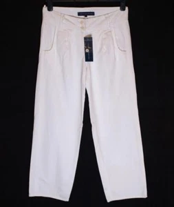 Nuevos pantalones plisados para mujer French Connection precio de venta sugerido por el fabricante £ 55 L29" blancos - Imagen 1 de 4