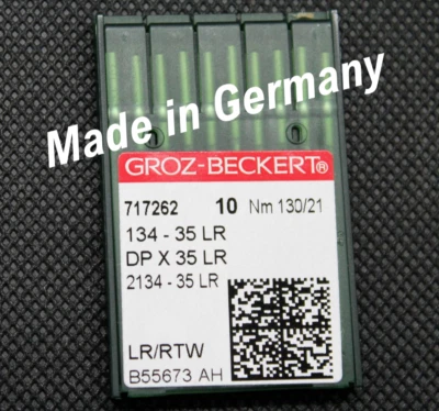 Nähmaschinennadel Ledernadeln Groz Beckert Rundkolben 134-35 LR Nadelstärke 130 - Bild 1 von 4