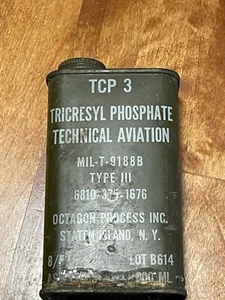 Vintage TCP-3 Aviation Can Octagon Process, Staten Island N.Y. AUG.1957 - Picture 1 of 9