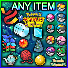 Pokemon Scarlet Violet 🚀ANY HELD ITEM Master Ball, Rare Candy, Ability Patches!