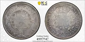 Brazil 1819 B 960 Reis Struck Over Colonial 8 Real PCGS XF45 Mald 443.07 - Picture 1 of 4