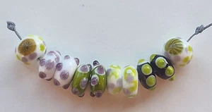 Lampwork ausgefallene handgefrtigte Glasperlen - Bild 1 von 1