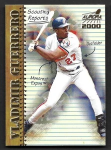 2000 Aurora Scouting Report #11 Vladimir Guerrero Montreal Expos HOF - Picture 1 of 1
