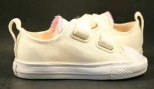 Converse White Canvas Sneakers Toddlers Size US 6M - Picture 1 of 10