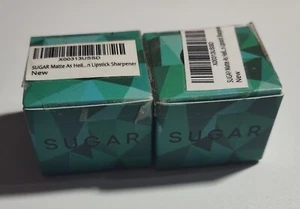 2 Sugar Matte As Hell Lipstick And Eyeliner Cosmetics Dual Sharpener 2 Per Order - Picture 1 of 2