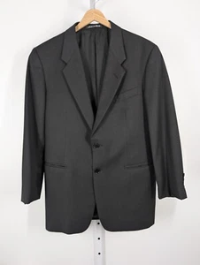 Calvin Klein Collection Vintage 90s Italy Gray Wool Blazer Jacket 41" Classic - Picture 1 of 7