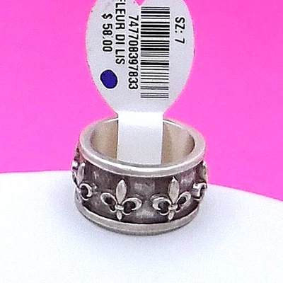 Anillo Brighton Fleur De Lis Talla (7) Nuevo con Etiquetas $58 Joyería J62990 Foto 1 de 3